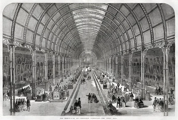 The Great Hall at the Manchester Art Treasures Exhibition in 1857. Date: 1857