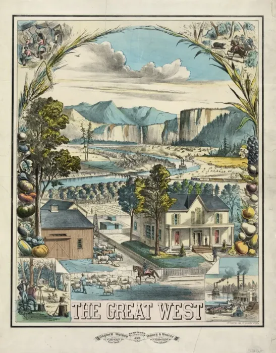 Framed Print : Print of The Great West
