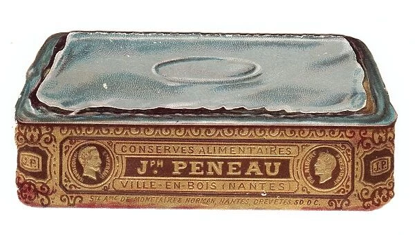 Greetings card in the shape of a sardine tin