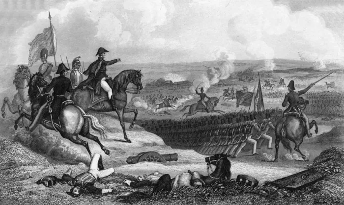 Framed Print : Up Guards and at Them Print, Waterloo 1815