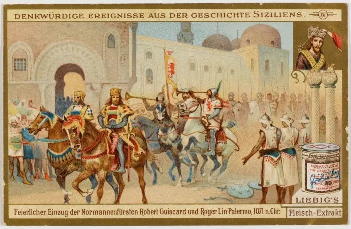 Framed Print : Norman Conquest Print: Guiscard Enters Palermo Framed Print : Norman Conquest Print: Guiscard Enters Palermo