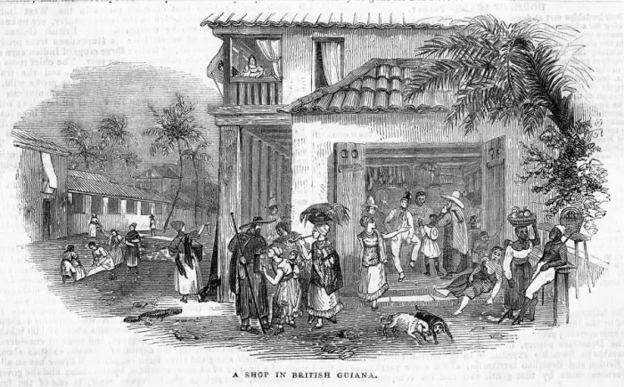 Framed Print : Guyana Georgetown Street Scene Print Framed Print : Guyana Georgetown Street Scene Print