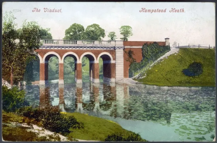 Framed Print : Hampstead Heath Viaduct Print Framed Print : Hampstead Heath Viaduct Print