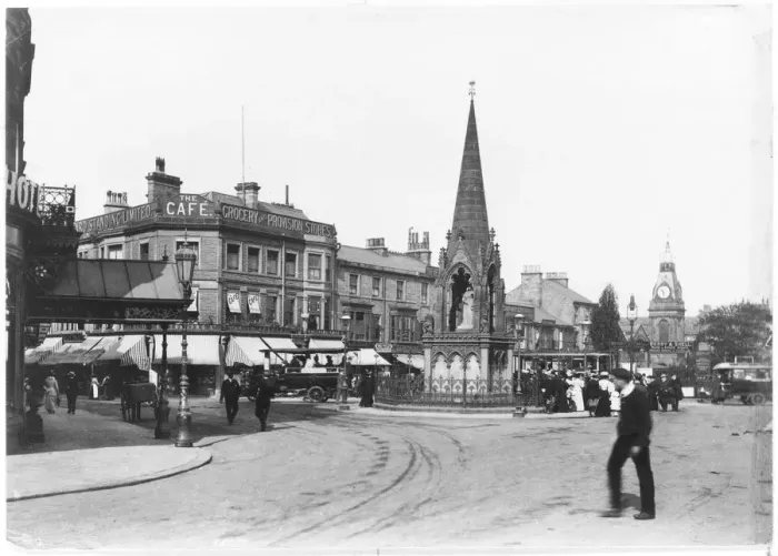 Framed Print : HARROGATE - 1907 Station Square Print