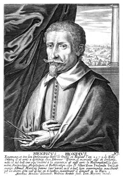 Framed Print : Hendrik Hondius the Elder Engraving Print Framed Print : Hendrik Hondius the Elder Engraving Print