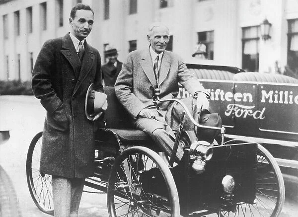 Henry Ford with son Edsel