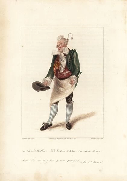 Henry Gattie in Monsieur Tonson, 1822