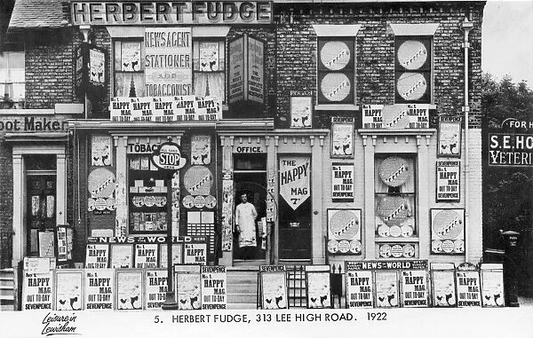 Herbert Fudge Newsagent 1922