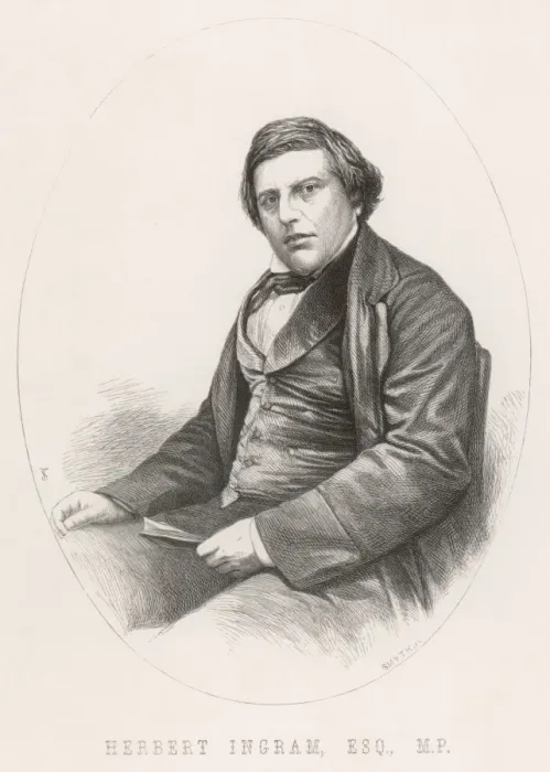 Framed Print : Herbert Ingram Print, 1860 Framed Print : Herbert Ingram Print, 1860