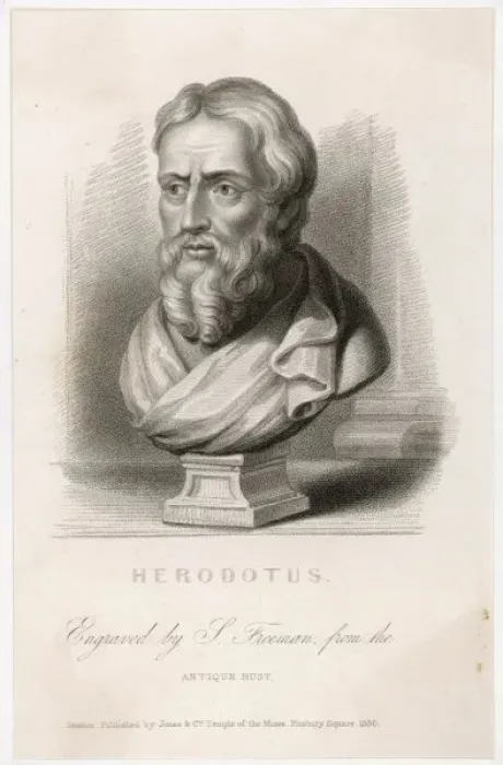 Framed Print : Herodotus Bust Print