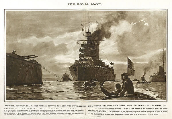 HMS Lion of the Royal Navy in Great War Deeds, WW1