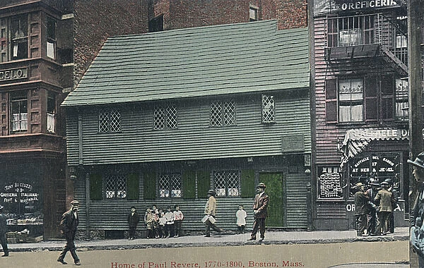 Home of Paul Revere, Boston, Massachusetts, USA