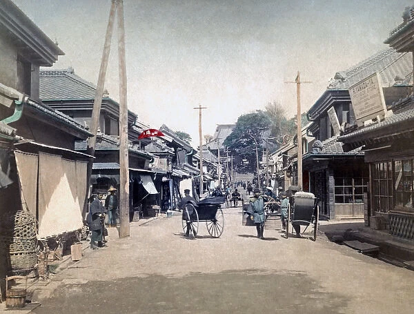 Honmura Street, Yokohama, Japan, circa 1890