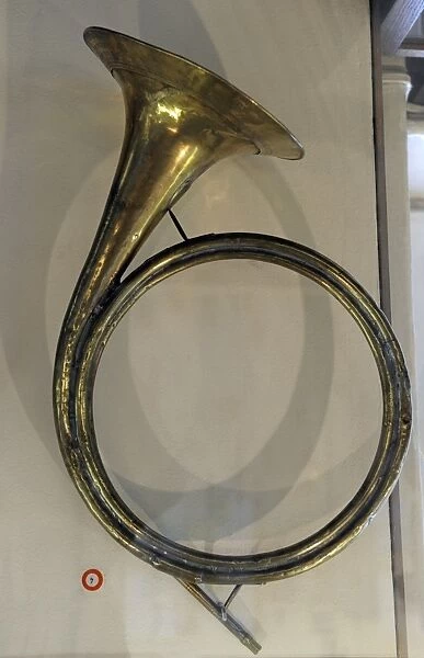 Horn. Brass instrument. Germany, 1747. Museum of History