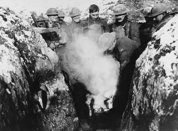 Hot stew in the trenches 1917