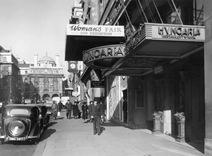 Framed Print : Hungaria Restaurant, Regent Street, London Print 1947 Framed Print : Hungaria Restaurant, Regent Street, London Print 1947
