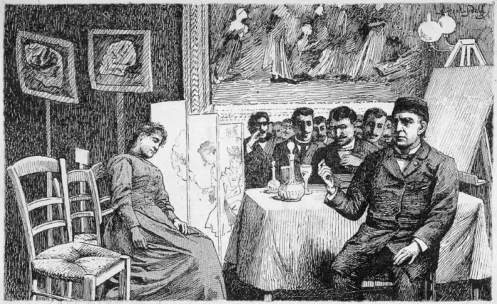 Framed Print : Hypnosis Demonstration Print