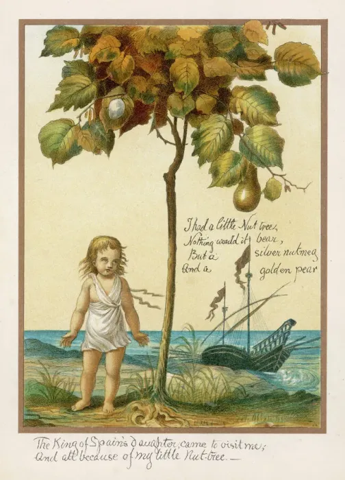 Framed Print : I Had a Little Nut Tree Print Framed Print : I Had a Little Nut Tree Print