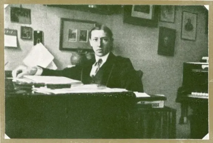 Framed Print : Igor Stravinsky at his desk Print Framed Print : Igor Stravinsky at his desk Print