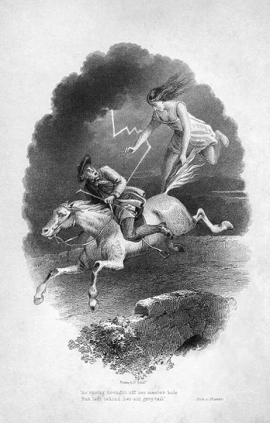 Tam O Shanter Illustration Print, 1866. Art Prints, Posters