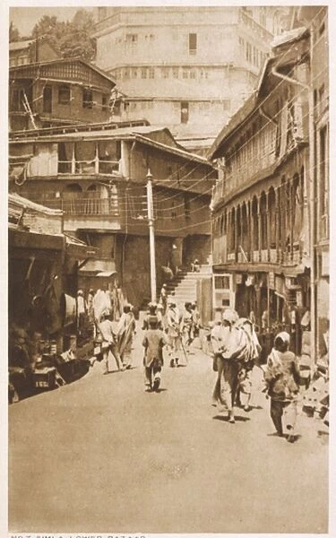 India  /  Simla Bazaar 1920S