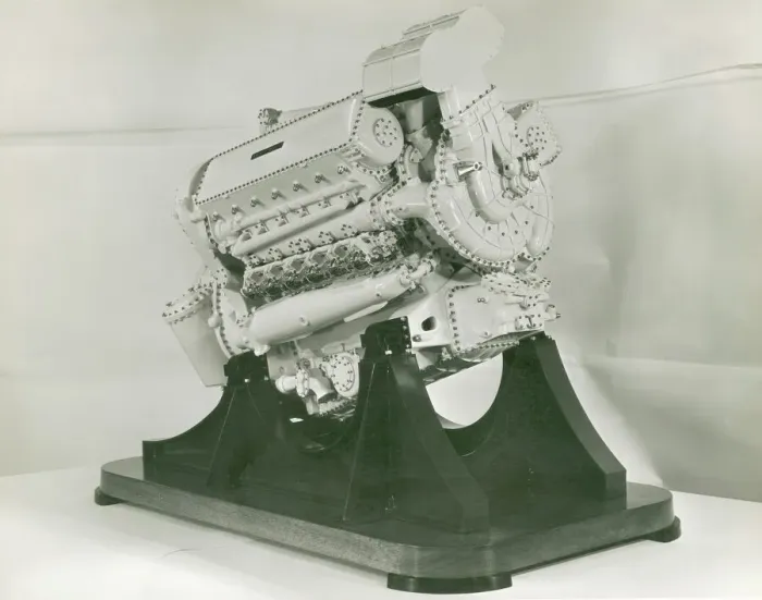 Framed Print : Napier Deltic Engine Print (Inst. of Mechanical Engineers) Framed Print : Napier Deltic Engine Print (Inst. of Mechanical Engineers)