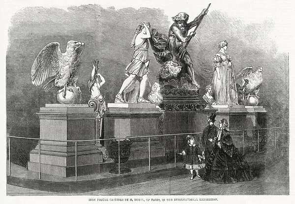 Iron figure castings by M. Ducel of Paris, in the International Exhibition in London