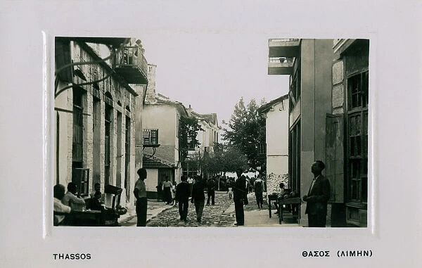 Island of Thassos, Greece - Street Scene