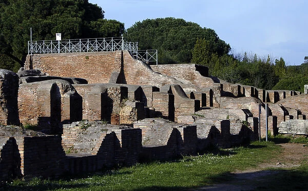 Italy. Ostia Antica. Baths of Neptune