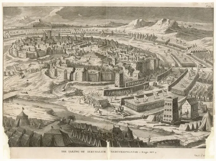 Framed Print : Print of Jerusalem Under Siege by Nebuchadnezzar II Framed Print : Print of Jerusalem Under Siege by Nebuchadnezzar II