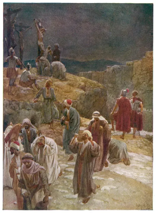 Framed Print : Print of Jesus on the Cross Framed Print : Print of Jesus on the Cross