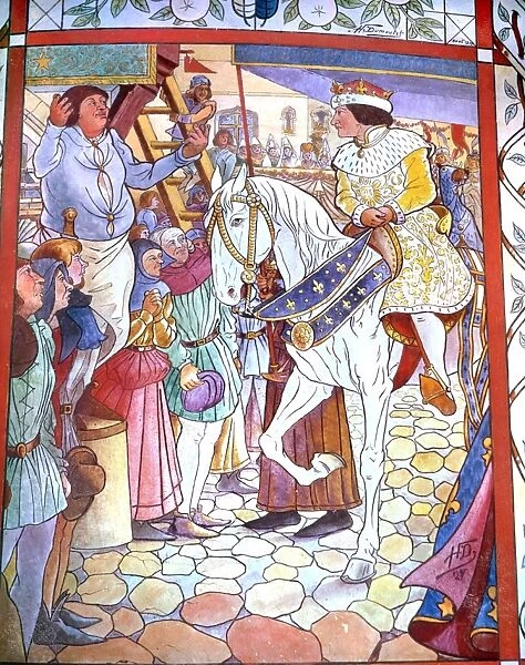 Joan of Arc - Wall Painting - Chateaux Bougival
