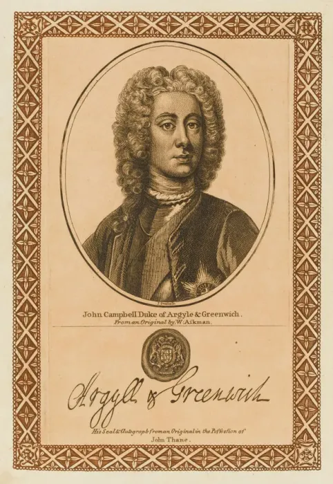 Framed Print : John Campbell, Duke of Argyll Print Framed Print : John Campbell, Duke of Argyll Print