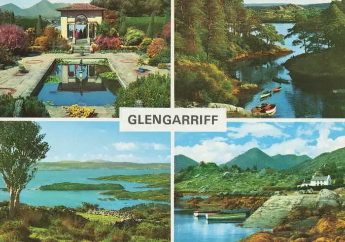 Framed Print : Glengarriff Print, a vintage colour photograph of the Irish village Framed Print : Glengarriff Print, a vintage colour photograph of the Irish village
