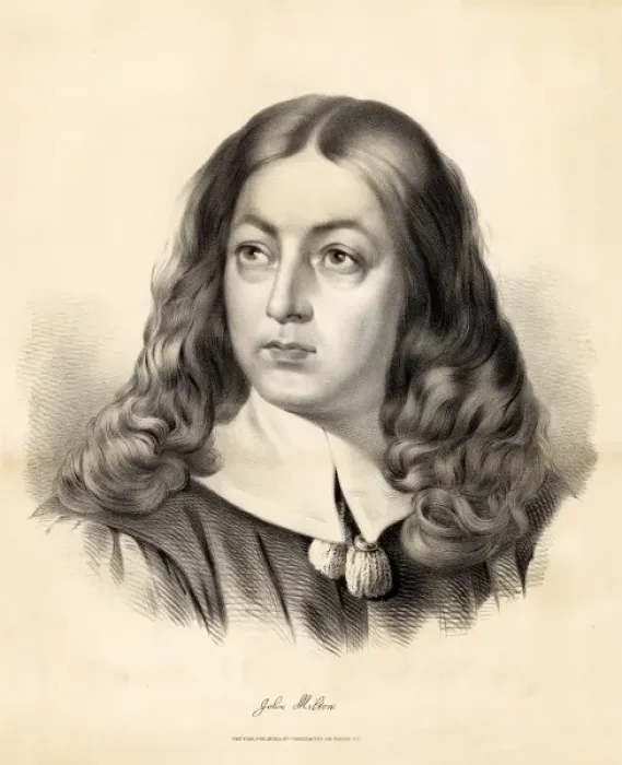 Framed Print : Print of John Milton Framed Print : Print of John Milton