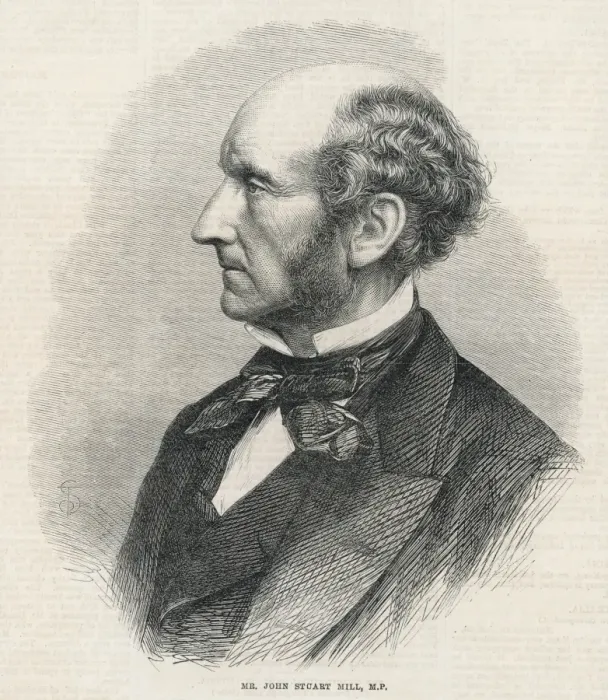 Framed Print : John Stuart Mill Print Framed Print : John Stuart Mill Print