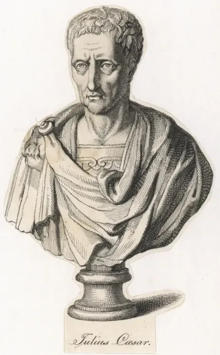 Framed Print : Julius Caesar Print - Ancient Roman Bust