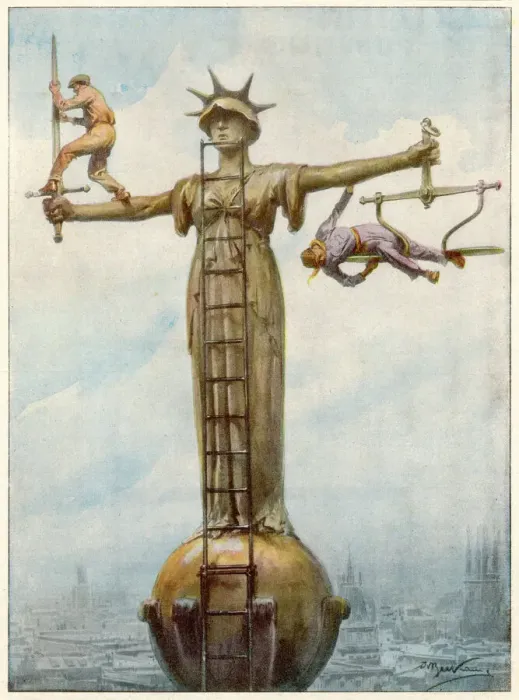 Framed Print : Justice Cleaned Up Print Framed Print : Justice Cleaned Up Print