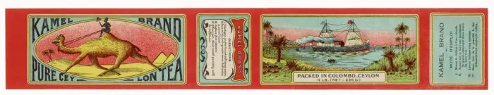 Framed Print : Kamel Brand Ceylon Tea Print Framed Print : Kamel Brand Ceylon Tea Print