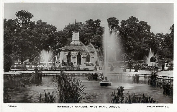 Kensington Gardens, Hyde Park, London Date: circa 1910