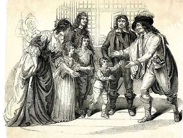 King Charles I taking leave of his family