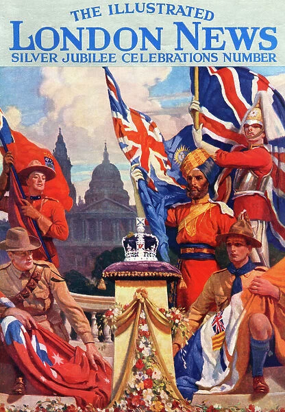 King George V Silver Jubilee celebrations, ILN cover, 1935