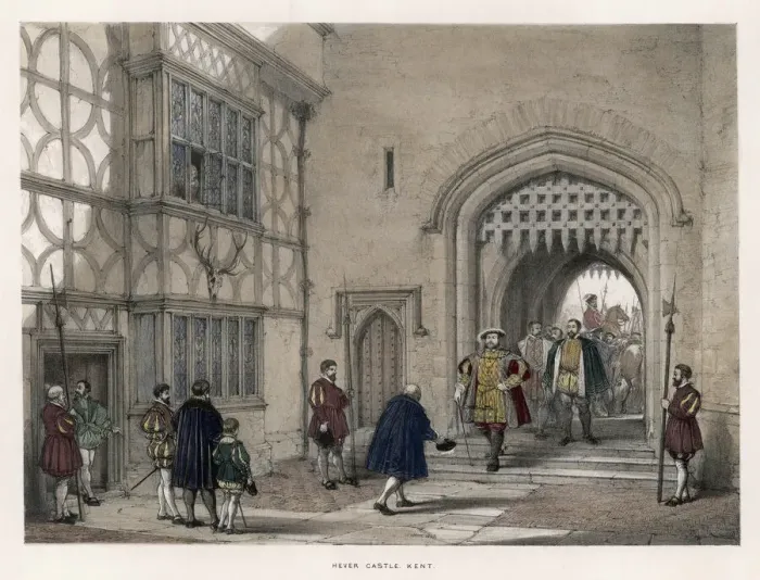 Framed Print : Print of King Henry VIII at Hever Castle Framed Print : Print of King Henry VIII at Hever Castle