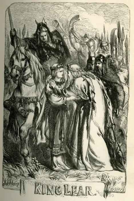 Framed Print : King Lear Print - 1862