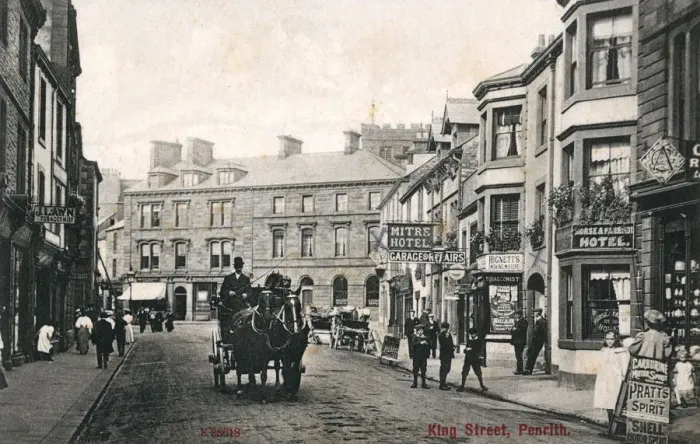 Framed Print : King Street, Penrith, Cumbria Print 1912 Framed Print : King Street, Penrith, Cumbria Print 1912