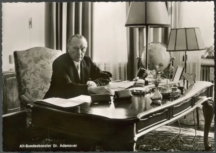 Framed Print : Konrad Adenauer Print
