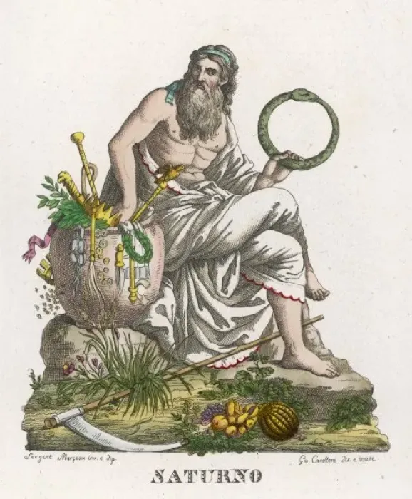 Framed Print : Saturn Kronos Print