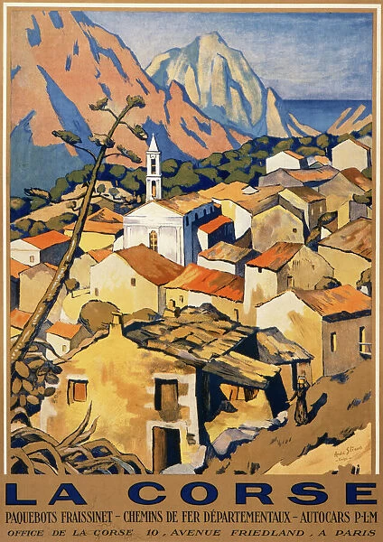 La Corse travel poster