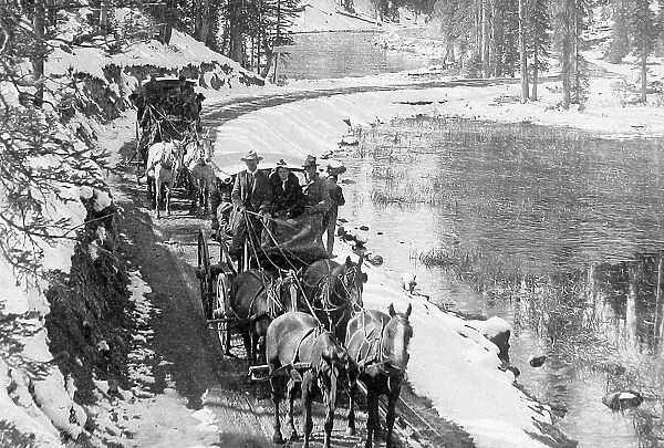Lake Isa Yellowstone Park USA early 1900s