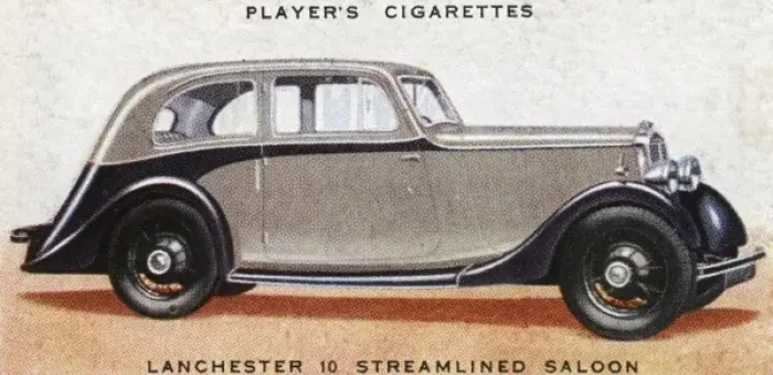 Framed Print : Lanchester Streamlined Saloon Print, 1936 Framed Print : Lanchester Streamlined Saloon Print, 1936